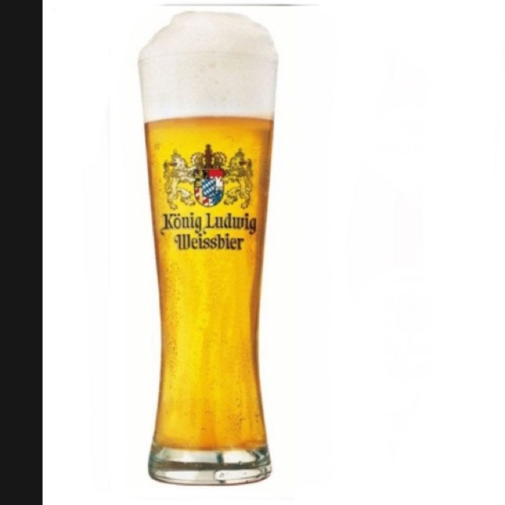 Konig Ludwig - German Beer Glass - 0.5 Liter - "Weissbier" 16 Oz